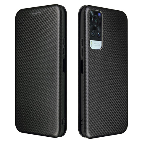 Funda de Cuero Cartera con Soporte Carcasa L02Z para Vivo Y53s NFC Negro