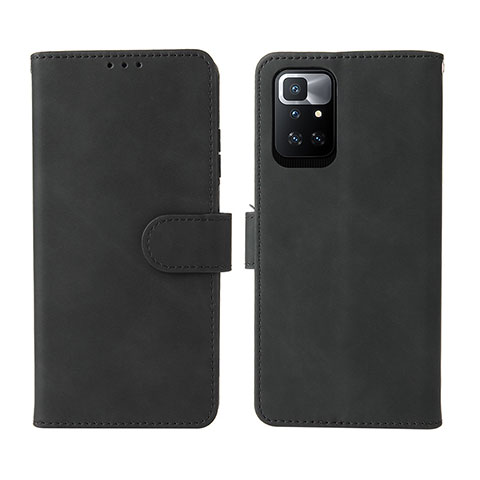 Funda de Cuero Cartera con Soporte Carcasa L02Z para Xiaomi Redmi 10 (2022) Negro