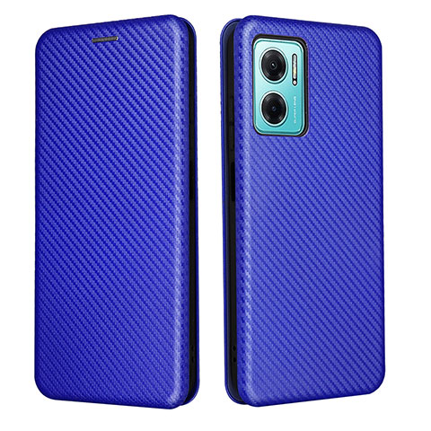 Funda de Cuero Cartera con Soporte Carcasa L02Z para Xiaomi Redmi 10 5G Azul