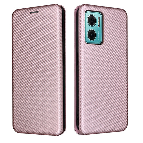 Funda de Cuero Cartera con Soporte Carcasa L02Z para Xiaomi Redmi 10 Prime Plus 5G Oro Rosa