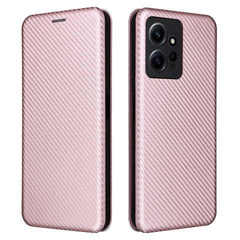 Funda de Cuero Cartera con Soporte Carcasa L02Z para Xiaomi Redmi Note 12 4G Oro Rosa