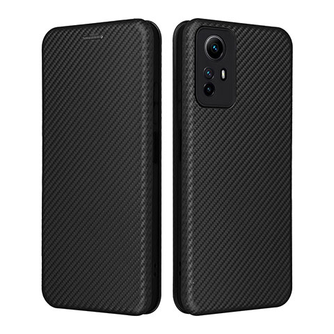 Funda de Cuero Cartera con Soporte Carcasa L02Z para Xiaomi Redmi Note 12S Negro