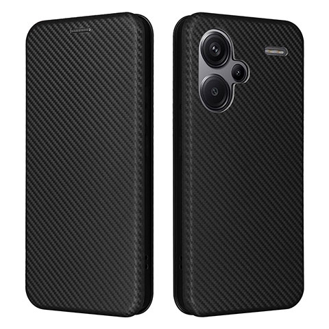 Funda de Cuero Cartera con Soporte Carcasa L02Z para Xiaomi Redmi Note 13 Pro+ Plus 5G Negro