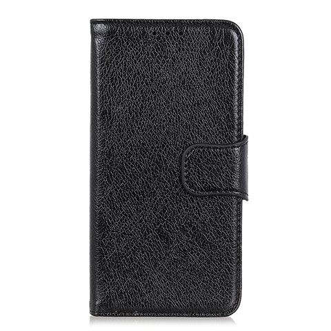 Funda de Cuero Cartera con Soporte Carcasa L03 para Alcatel 1S (2019) Negro