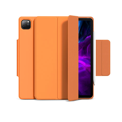 Funda de Cuero Cartera con Soporte Carcasa L03 para Apple iPad Pro 11 (2021) Naranja