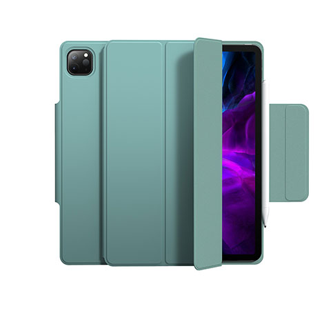 Funda de Cuero Cartera con Soporte Carcasa L03 para Apple iPad Pro 11 (2021) Verde