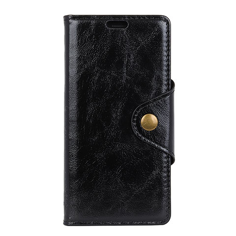 Funda de Cuero Cartera con Soporte Carcasa L03 para Doogee X70 Negro