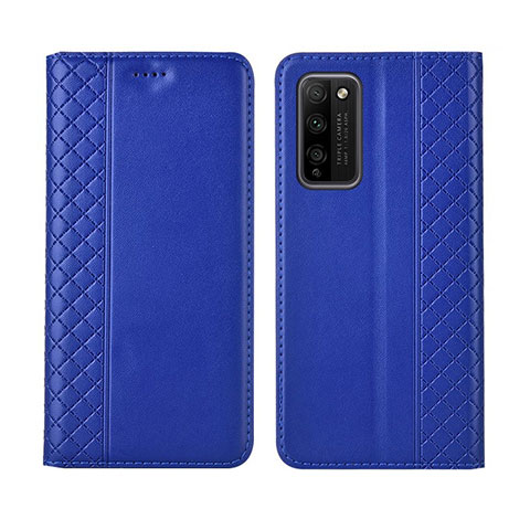 Funda de Cuero Cartera con Soporte Carcasa L03 para Huawei Honor 30 Lite 5G Azul