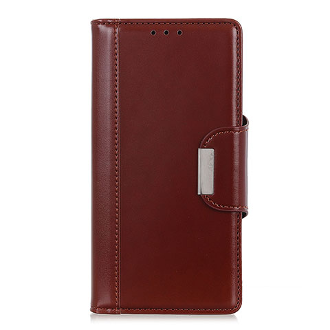 Funda de Cuero Cartera con Soporte Carcasa L03 para Huawei Honor 30S Marron