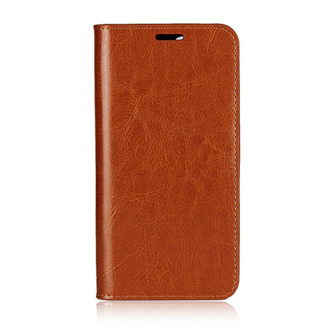 Funda de Cuero Cartera con Soporte Carcasa L03 para Huawei Honor 9 Lite Naranja