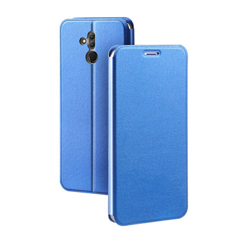 Funda de Cuero Cartera con Soporte Carcasa L03 para Huawei Mate 20 Lite Azul