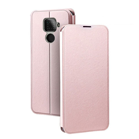 Funda de Cuero Cartera con Soporte Carcasa L03 para Huawei Nova 5i Pro Oro Rosa