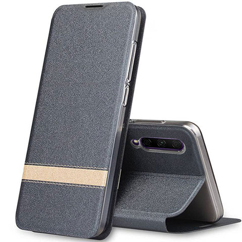 Funda de Cuero Cartera con Soporte Carcasa L03 para Huawei P Smart Pro (2019) Gris