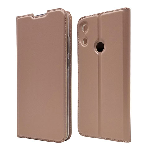 Funda de Cuero Cartera con Soporte Carcasa L03 para Huawei Y6 Prime (2019) Oro Rosa