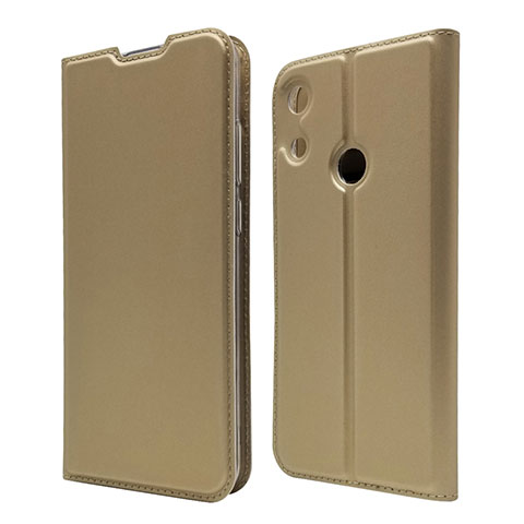 Funda de Cuero Cartera con Soporte Carcasa L03 para Huawei Y6 Pro (2019) Oro