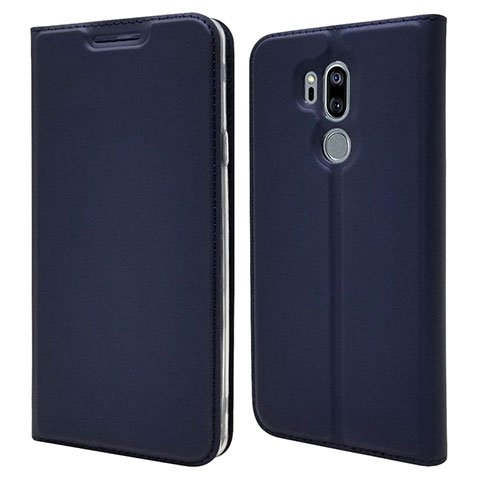 Funda de Cuero Cartera con Soporte Carcasa L03 para LG G7 Azul