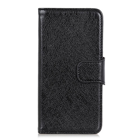 Funda de Cuero Cartera con Soporte Carcasa L03 para Motorola Moto G8 Power Lite Negro