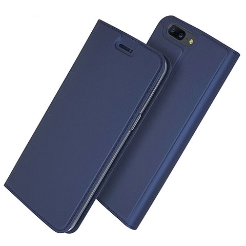 Funda de Cuero Cartera con Soporte Carcasa L03 para OnePlus 5T A5010 Azul