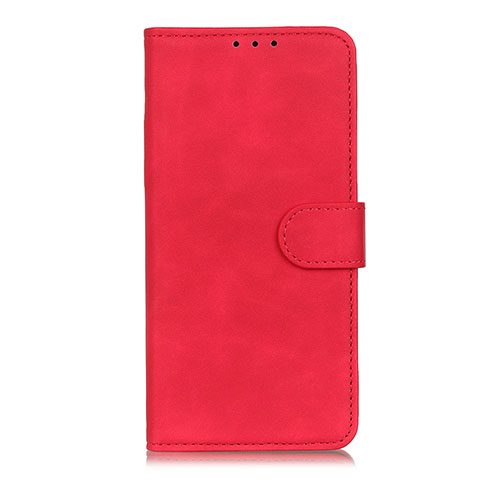 Funda de Cuero Cartera con Soporte Carcasa L03 para Oppo F17 Pro Rojo