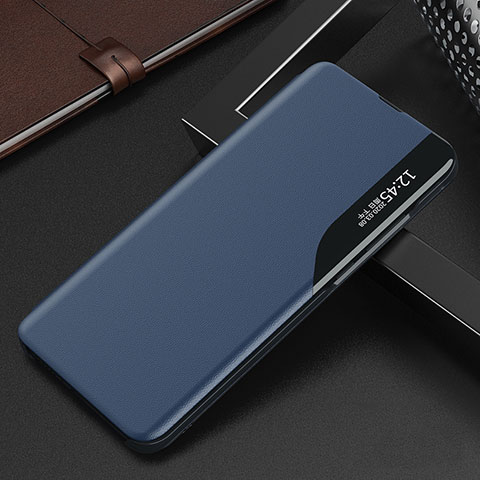 Funda de Cuero Cartera con Soporte Carcasa L03 para Oppo Find X5 Pro 5G Azul