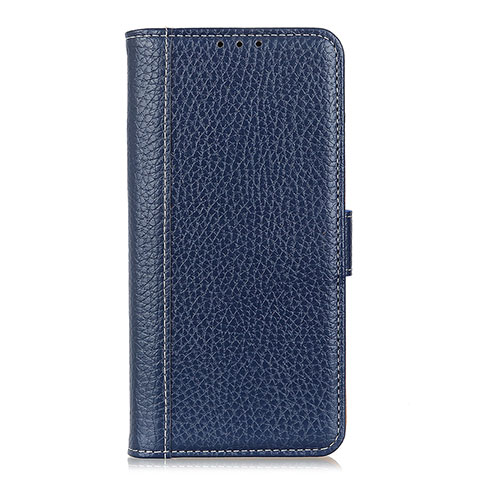 Funda de Cuero Cartera con Soporte Carcasa L03 para Realme 6 Azul