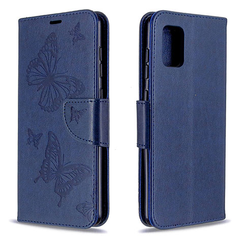 Funda de Cuero Cartera con Soporte Carcasa L03 para Samsung Galaxy A31 Azul