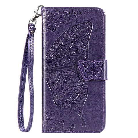 Funda de Cuero Cartera con Soporte Carcasa L03 para Samsung Galaxy A51 5G Morado