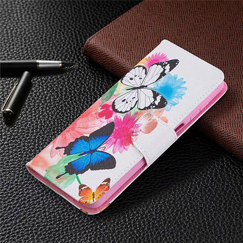 Funda de Cuero Cartera con Soporte Carcasa L03 para Samsung Galaxy F12 Multicolor