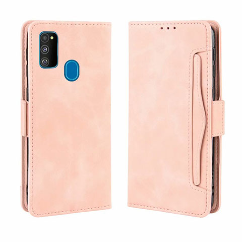 Funda de Cuero Cartera con Soporte Carcasa L03 para Samsung Galaxy M21 Rosa