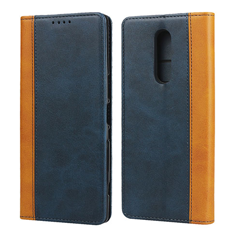 Funda de Cuero Cartera con Soporte Carcasa L03 para Sony Xperia 1 Azul