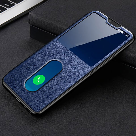 Funda de Cuero Cartera con Soporte Carcasa L03 para Vivo V20 Pro 5G Azul