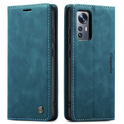 Funda de Cuero Cartera con Soporte Carcasa L03 para Xiaomi Mi 12X 5G Azul