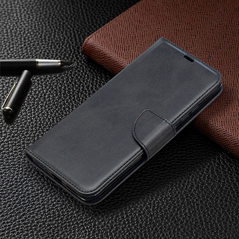 Funda de Cuero Cartera con Soporte Carcasa L03 para Xiaomi POCO C3 Negro