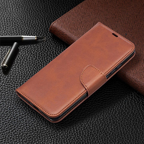 Funda de Cuero Cartera con Soporte Carcasa L03 para Xiaomi POCO C31 Marron