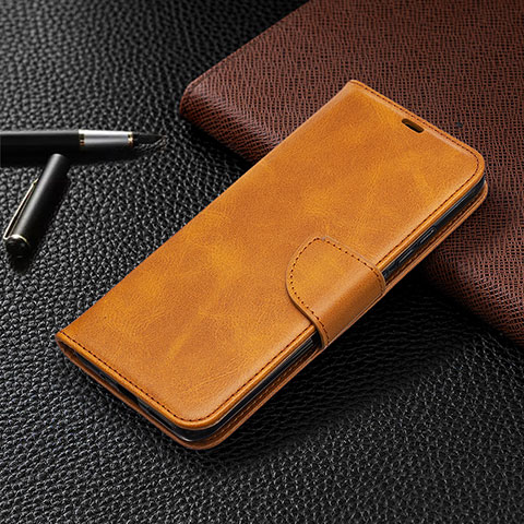 Funda de Cuero Cartera con Soporte Carcasa L03 para Xiaomi POCO C31 Naranja