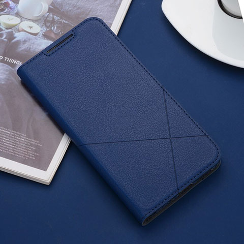 Funda de Cuero Cartera con Soporte Carcasa L03 para Xiaomi Redmi 8 Azul