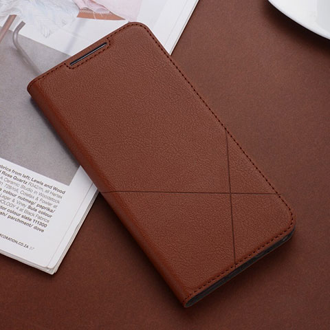 Funda de Cuero Cartera con Soporte Carcasa L03 para Xiaomi Redmi 8 Marron