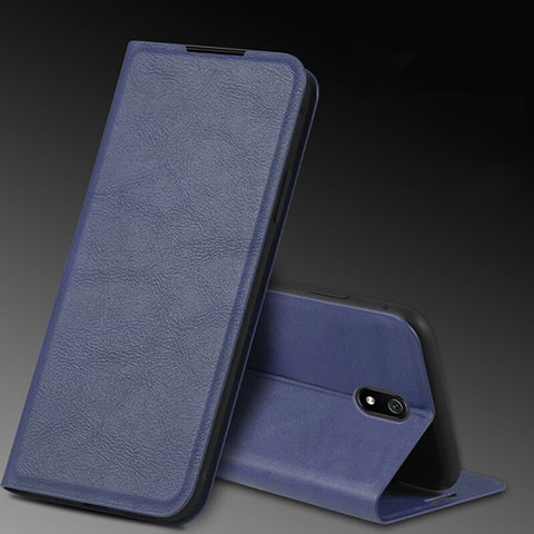 Funda de Cuero Cartera con Soporte Carcasa L03 para Xiaomi Redmi 8A Azul