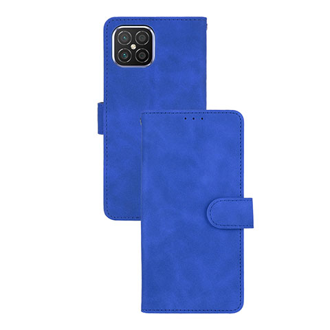 Funda de Cuero Cartera con Soporte Carcasa L03Z para Huawei Nova 8 SE 4G Azul