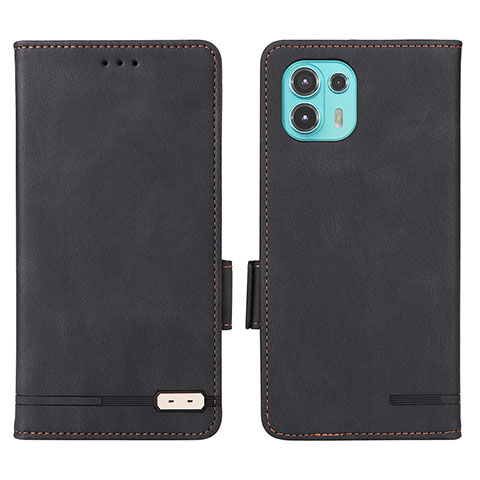 Funda de Cuero Cartera con Soporte Carcasa L03Z para Motorola Moto Edge 20 Lite 5G Negro