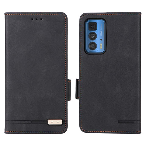 Funda de Cuero Cartera con Soporte Carcasa L03Z para Motorola Moto Edge S Pro 5G Negro