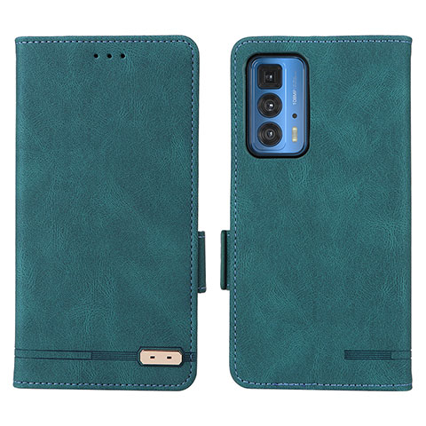 Funda de Cuero Cartera con Soporte Carcasa L03Z para Motorola Moto Edge S Pro 5G Verde