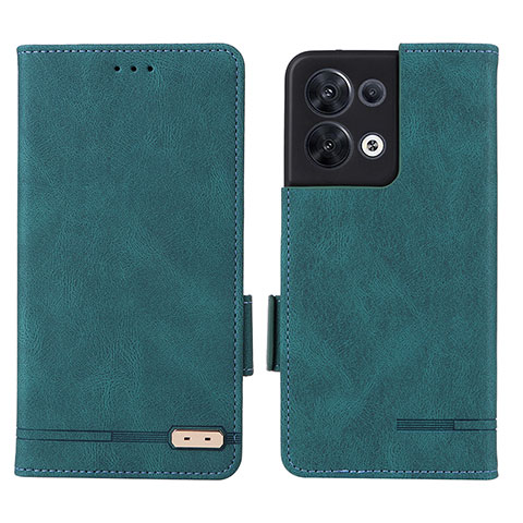 Funda de Cuero Cartera con Soporte Carcasa L03Z para Oppo Reno9 5G Verde