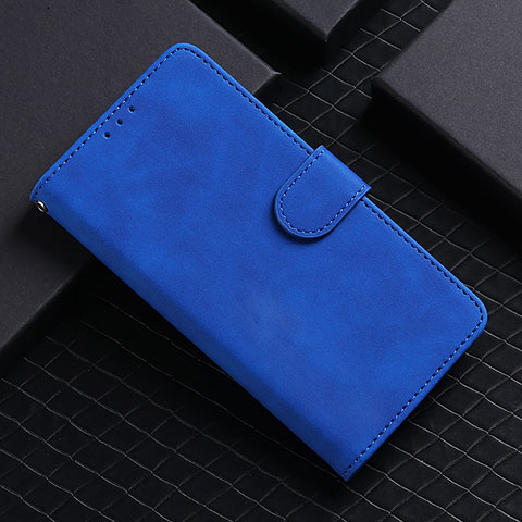 Funda de Cuero Cartera con Soporte Carcasa L03Z para Realme C21Y Azul