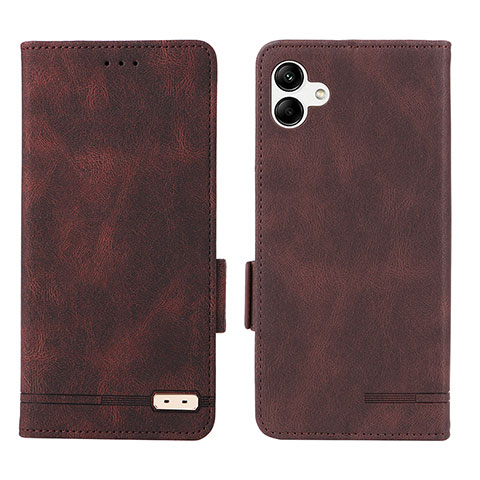 Funda de Cuero Cartera con Soporte Carcasa L03Z para Samsung Galaxy A04E Marron