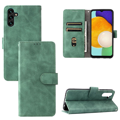 Funda de Cuero Cartera con Soporte Carcasa L03Z para Samsung Galaxy A04s Verde