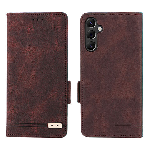 Funda de Cuero Cartera con Soporte Carcasa L03Z para Samsung Galaxy A14 5G Marron