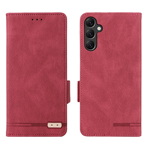 Funda de Cuero Cartera con Soporte Carcasa L03Z para Samsung Galaxy A14 5G Rojo