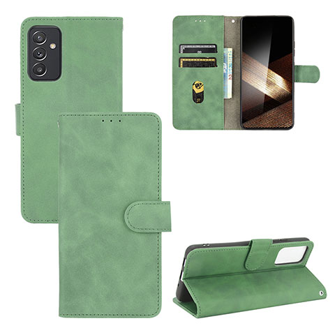 Funda de Cuero Cartera con Soporte Carcasa L03Z para Samsung Galaxy A15 5G Verde