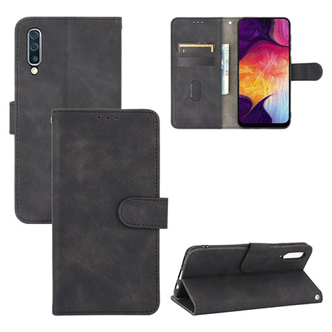 Funda de Cuero Cartera con Soporte Carcasa L03Z para Samsung Galaxy A30S Negro